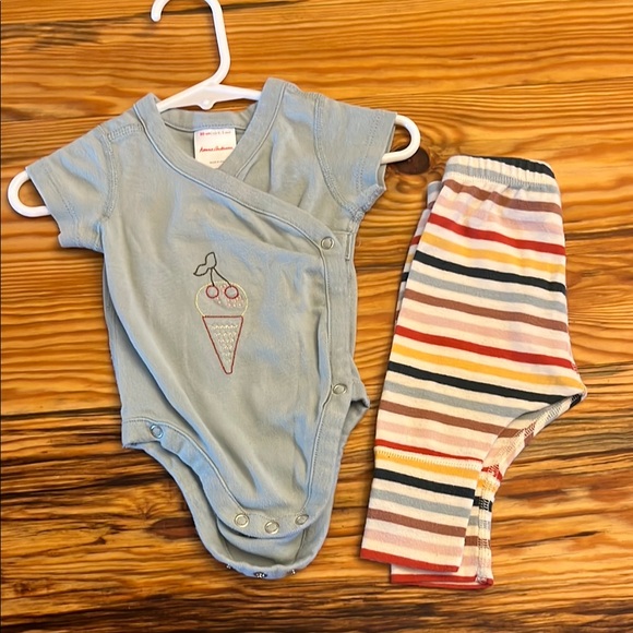 Ice cream & Stripes Pants Set - Picture 1 of 6